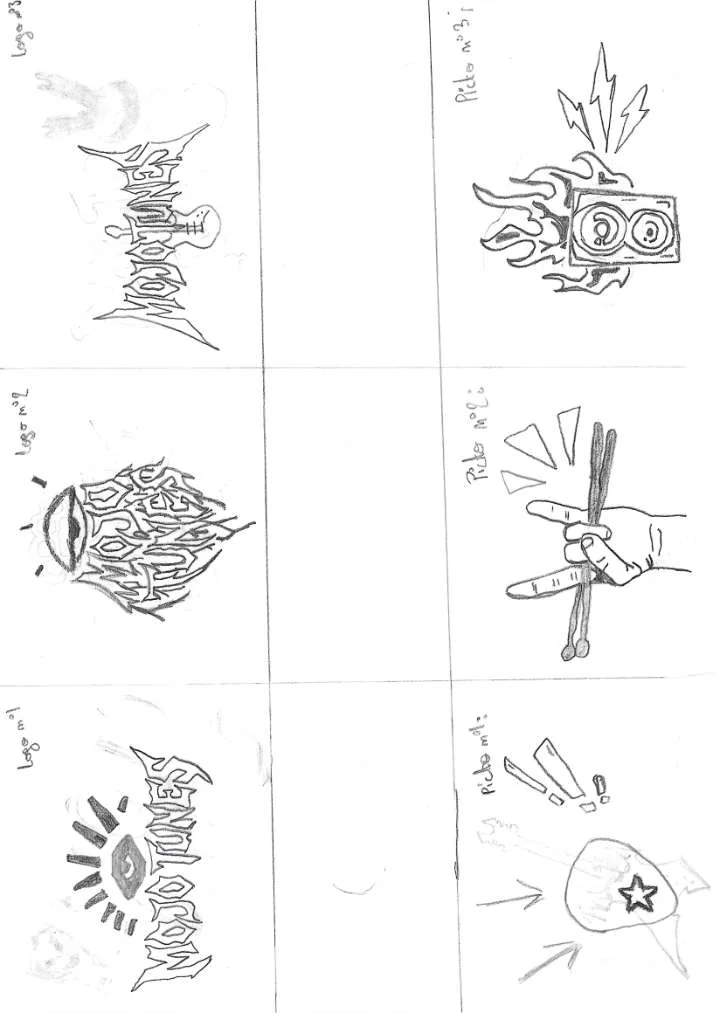 Esquisses de recherche graphique Mojo Tunes