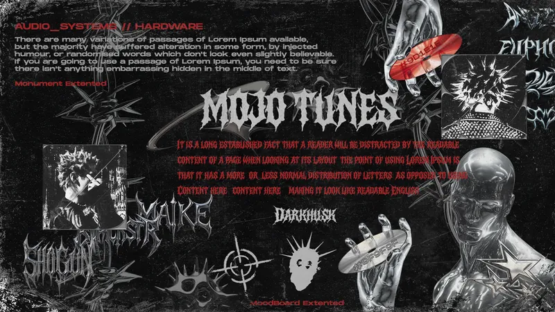 Planche de tendance (Moodboard) Mojo Tunes